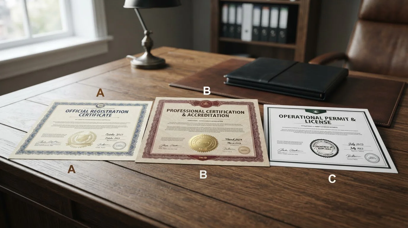 Documento de licencia de juego oficial genérica