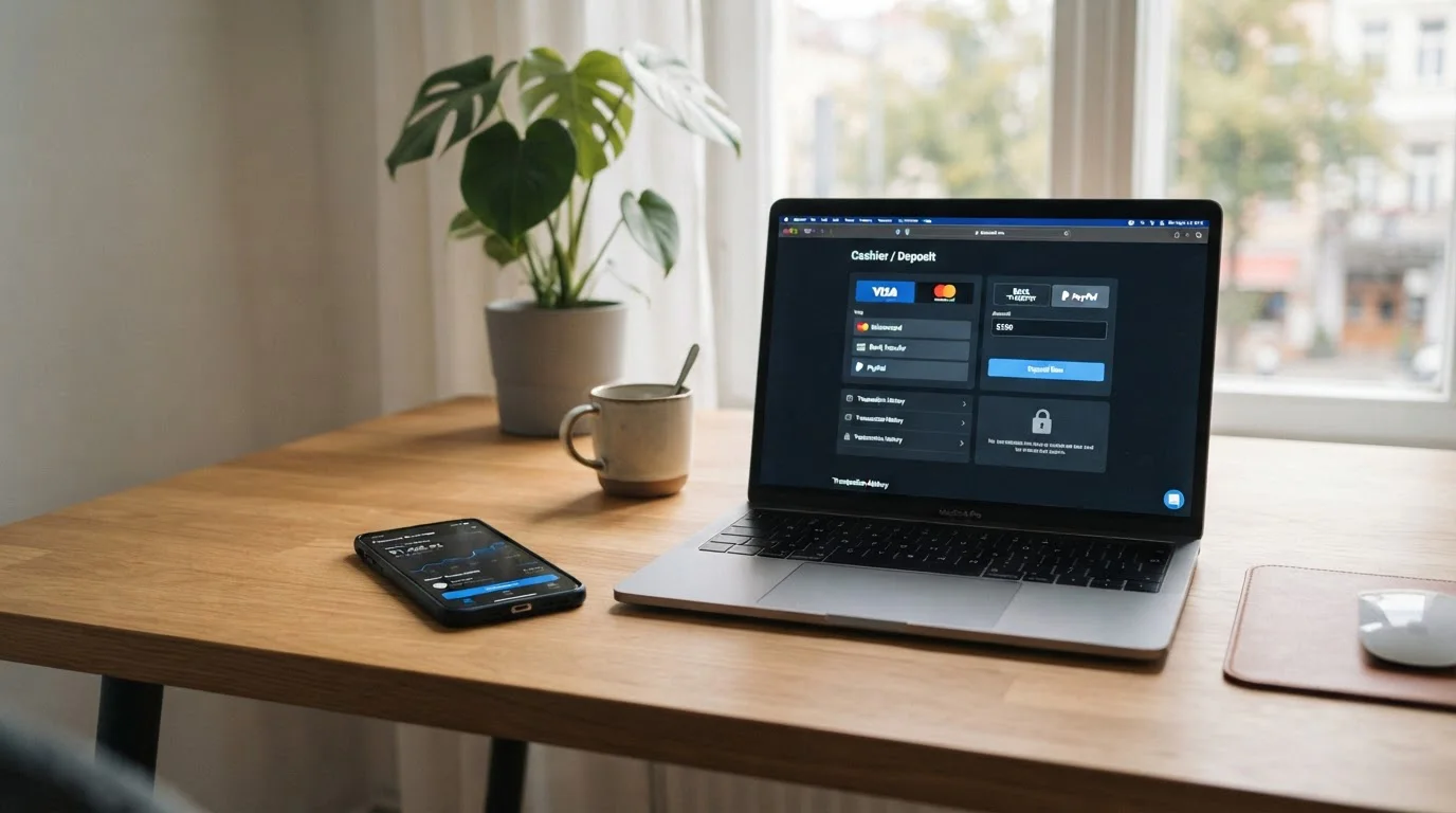 Tarjeta Revolut y dispositivo móvil con interfaz de casino online en España