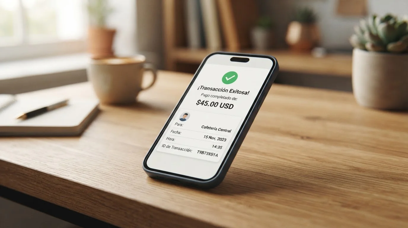 Interfaz de monedero electrónico PayPal mostrando transacción recibida