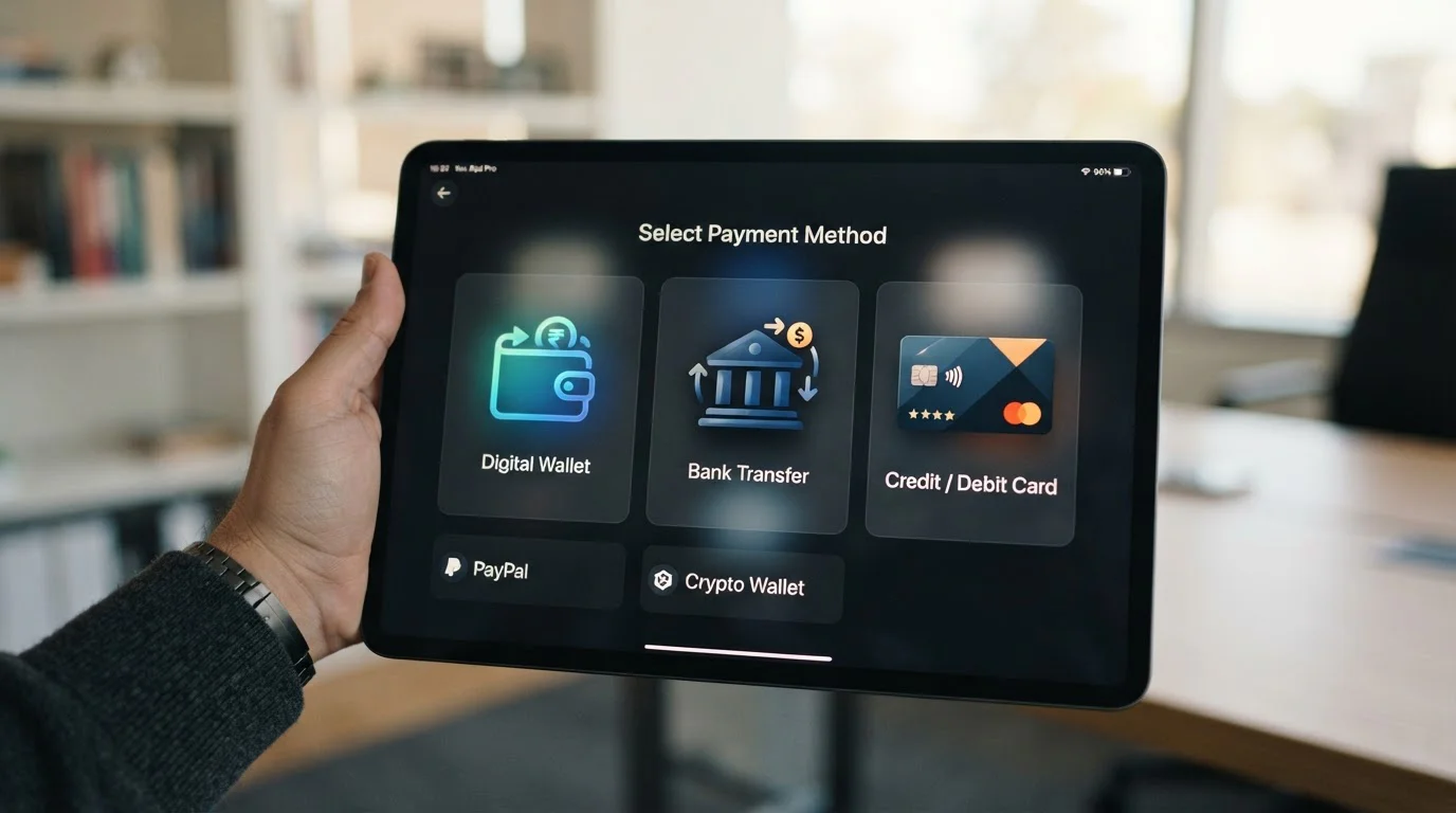 Iconos de métodos de pago españoles incluyendo Bizum PayPal y transferencia bancaria