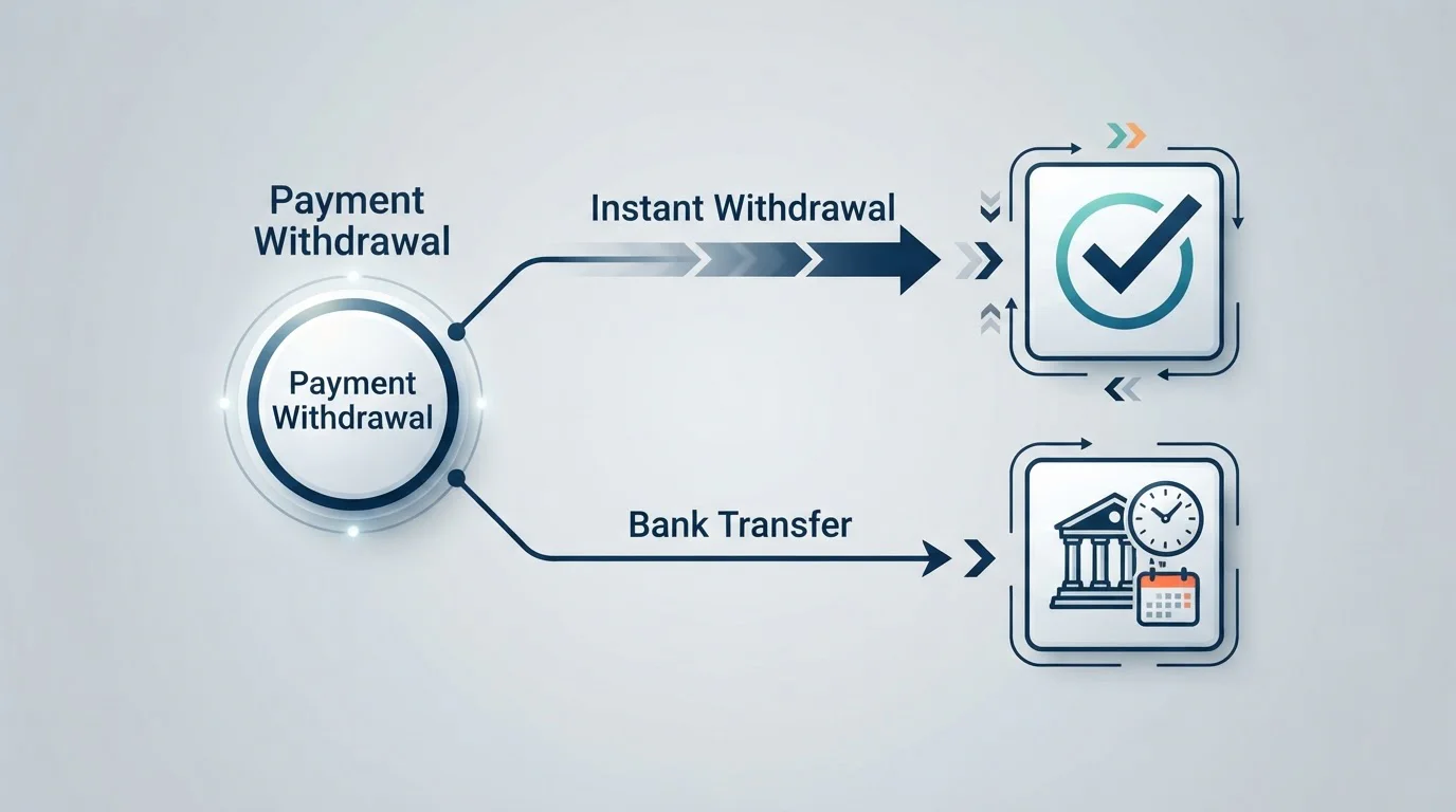 Diagrama de flujo mostrando proceso de retirada en casinos con Apple Pay