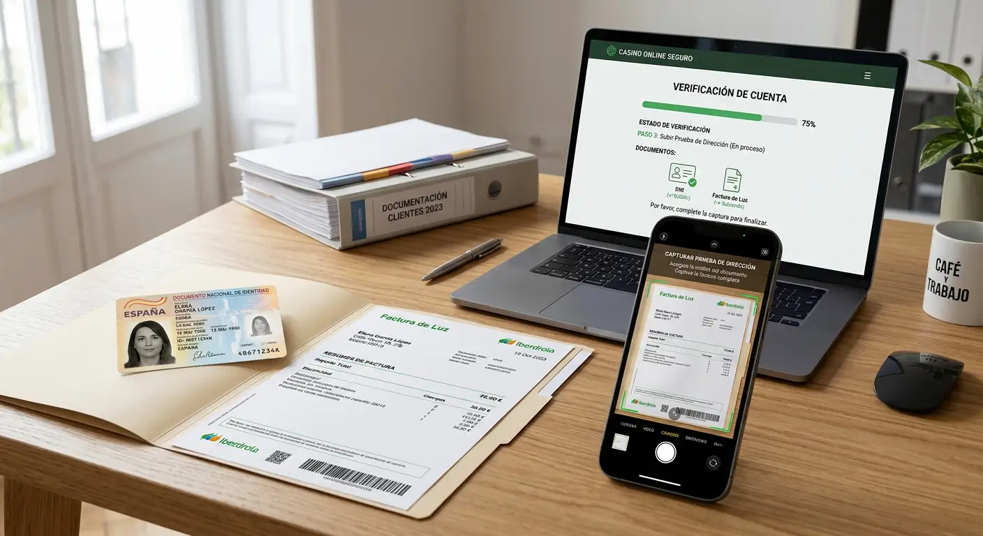 Verificación KYC para retiros de casino online